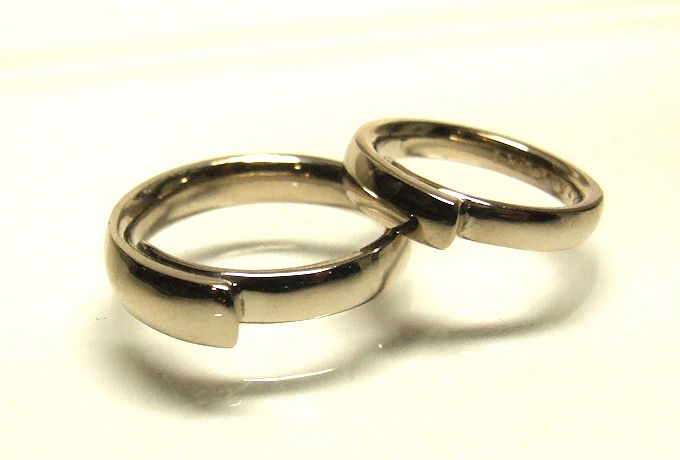 オーダーメイド結婚指輪K18 ホワイトゴールド