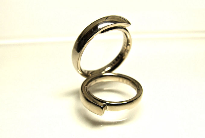 オーダーメイド結婚指輪K18 ホワイトゴールド